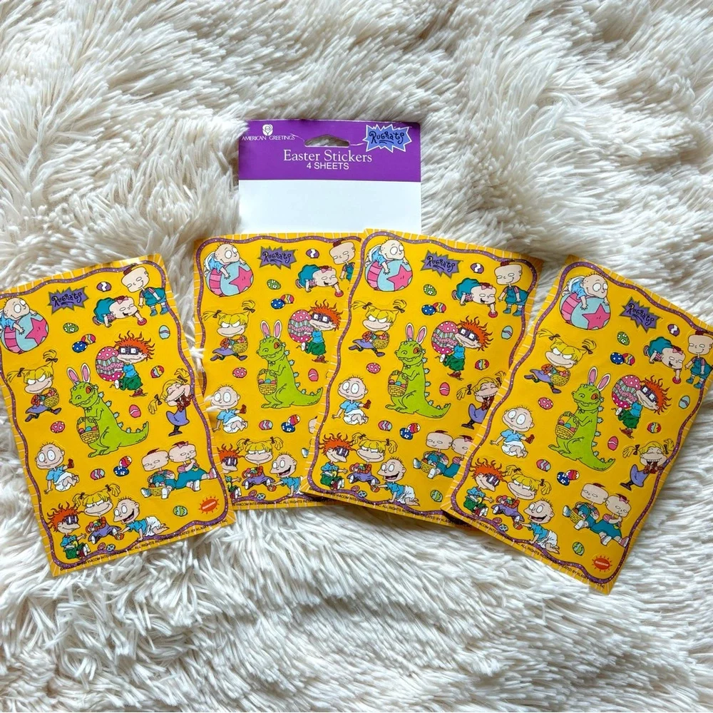 American Greetings Vintage Rugrats Easter Stickers